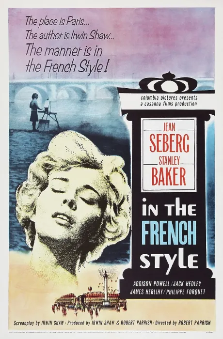 Framed Print : IN THE FRENCH STYLE, US poster art, Jean Seberg, 1963