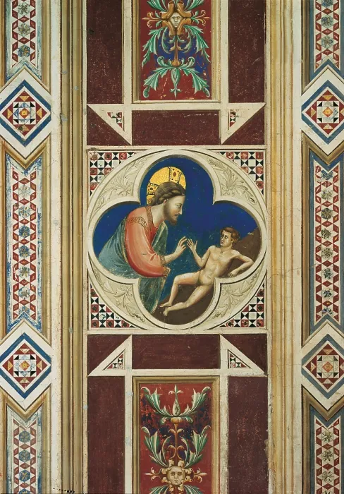 Framed Print : Fresco cycle in the Scrovegni Chapel, by Giotto, 1304 - 1306 about, 14th Century, fresco, - Italy, Veneto, Padua, Scrovegni Chapel