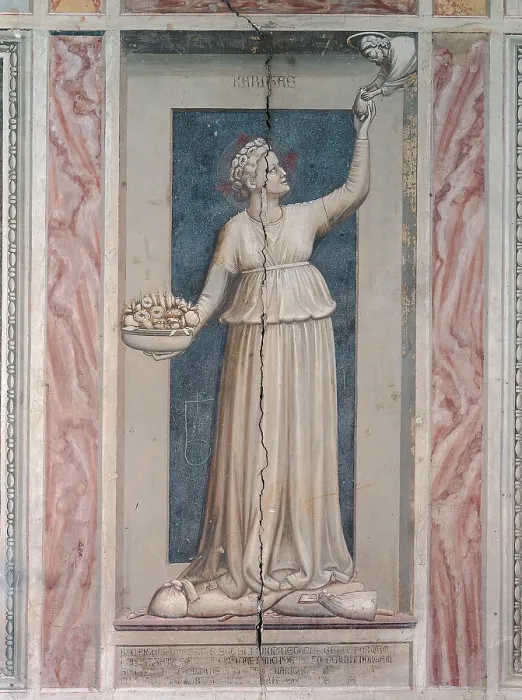 Framed Print : Fresco cycle in the Scrovegni Chapel, by Giotto, 1304 - 1306 about, 14th Century, fresco, - Italy, Veneto, Padua, Scrovegni Chapel