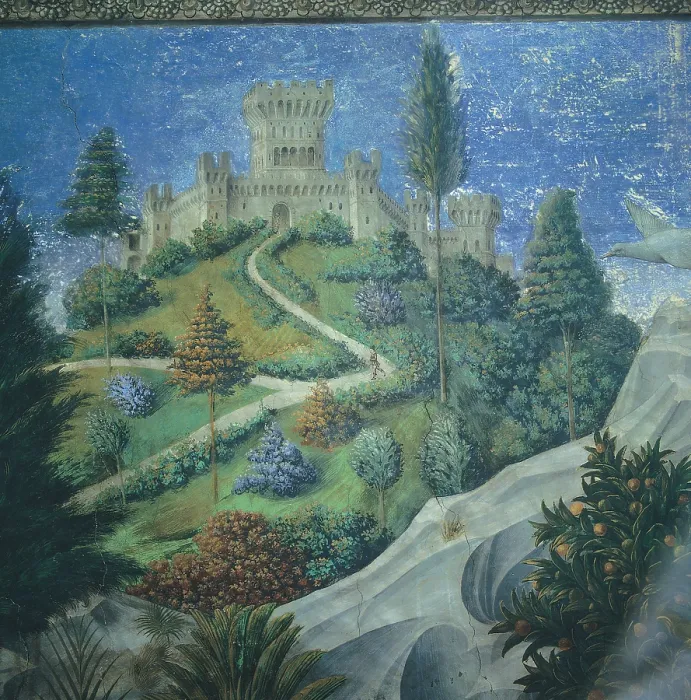Framed Print : Frescoes of the Chapel of the Magi, by Benozzo di Lese di Sandro known as Benozzo Gozzoli, 1459 - 1460 about, 15th Century, fresco, - Italy, Tuscany, Florence Framed Print : Frescoes of the Chapel of the Magi, by Benozzo di Lese di Sandro known as Benozzo Gozzoli, 1459 - 1460 about, 15th Century, fresco, - Italy, Tuscany, Florence