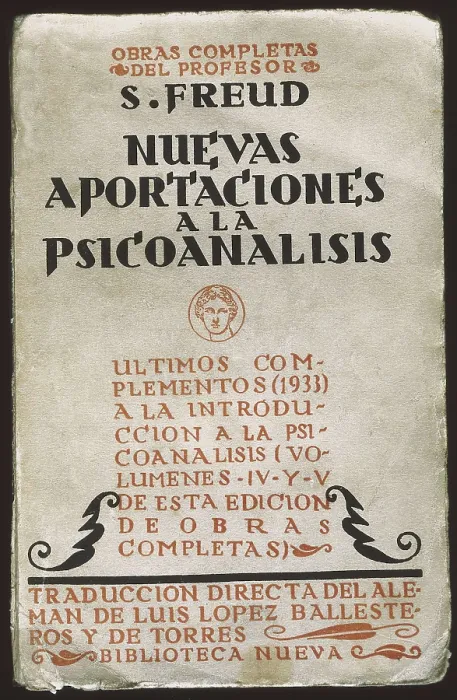 Framed Print : FREUD, Sigmund (1856-1939). 'Nuevas aportaciones a la psicoanlisis' (New Contributions to Psycho-Analisis) (1934). Cover. AISA / Everett Collection**US SALES ONLY** Framed Print : FREUD, Sigmund (1856-1939). 'Nuevas aportaciones a la psicoanlisis' (New Contributions to Psycho-Analisis) (1934). Cover. AISA / Everett Collection**US SALES ONLY**