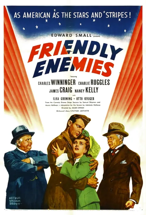 Framed Print : FRIENDLY ENEMIES, from left: Charles Winninger, James Craig, Nancy Kelly, Charlie Ruggles, 1942 Framed Print : FRIENDLY ENEMIES, from left: Charles Winninger, James Craig, Nancy Kelly, Charlie Ruggles, 1942