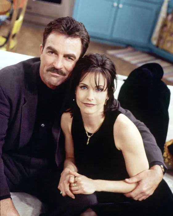 Framed Print : FRIENDS, Tom Selleck, Courteney Cox (1996-Season 2), 1994-2004 Framed Print : FRIENDS, Tom Selleck, Courteney Cox (1996-Season 2), 1994-2004