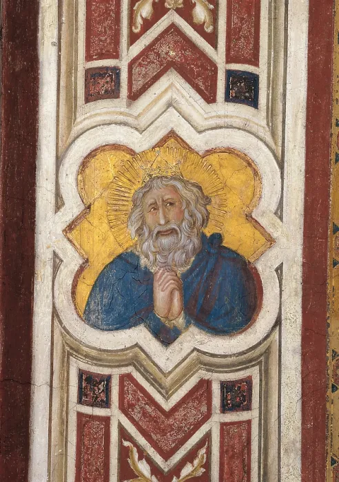 Framed Print : Friezes, by Pietro Lorenzetti, 1310 - 1320, 14th Century, fresco, - Italy, Umbria, Perugia, Assisi, Papal Basilica of San Francesco. Detail