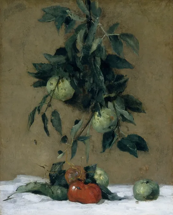Framed Print : FRUIT, by Julian Alden Weir, 1888, American painting, oil on canvas Framed Print : FRUIT, by Julian Alden Weir, 1888, American painting, oil on canvas