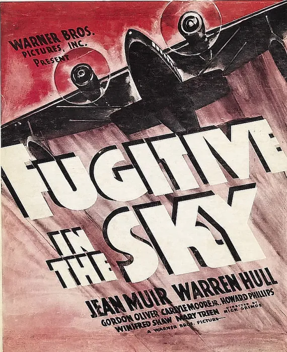 Framed Print : FUGITIVE IN THE SKY, window card, 1937