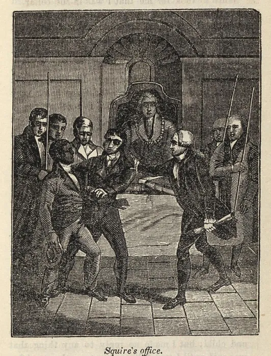 Framed Print : Fugitive slave Henry Bibb appears before a Judge in Cincinnati, Ohio