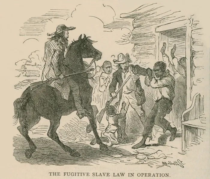 Framed Print : The Fugitive Slave Law in Operation. Even before the Fugitive Slave Law was passed, bounty hunters plagued escaped slaves Framed Print : The Fugitive Slave Law in Operation. Even before the Fugitive Slave Law was passed, bounty hunters plagued escaped slaves