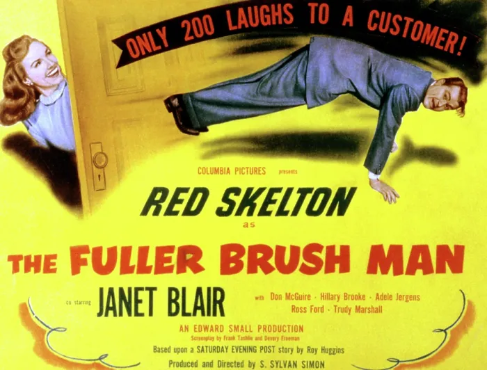 Framed Print : THE FULLER BRUSH MAN, Janet Blair, Red Skelton, 1948