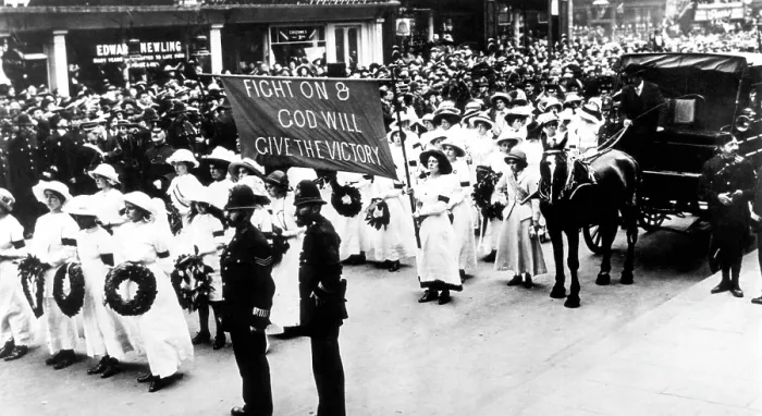 Framed Print : The funeral of Emily Wilding Davison (1872-1913), British woman's rights leader, June 14, 1913. Courtesy: CSU Archives / Everett Collection Framed Print : The funeral of Emily Wilding Davison (1872-1913), British woman's rights leader, June 14, 1913. Courtesy: CSU Archives / Everett Collection