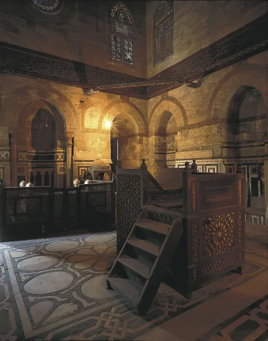Framed Print : The Funerary Complex of Sultan al-Ashraf Qaytbay. 1472-1474. EGYPT. CAIRO. Cairo. Islamic Cairo. Mausoleum of Qaitbay. Qaitbay Funerary Complex. Qaitbay's tomb. Ottoman art