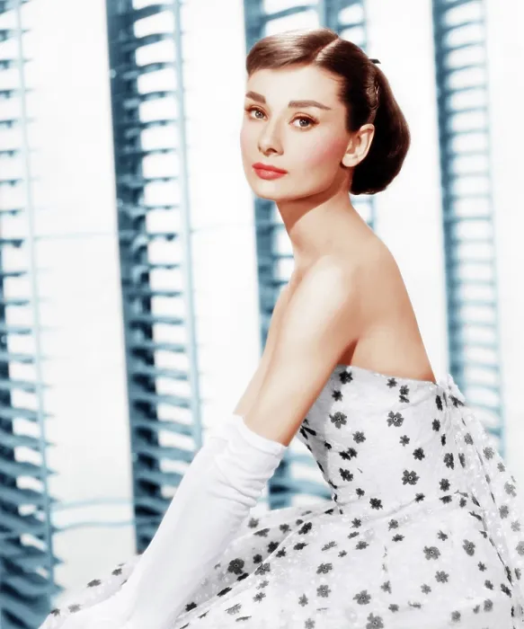 Framed Print : FUNNY FACE, Audrey Hepburn, (in a Givenchy evening gown), 1957 Framed Print : FUNNY FACE, Audrey Hepburn, (in a Givenchy evening gown), 1957