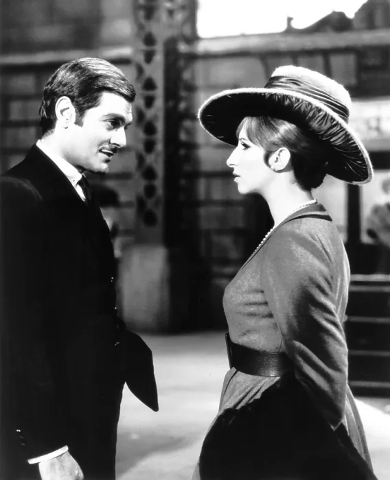 Framed Print : FUNNY GIRL, from left, Omar Sharif, Barbra Streisand, 1968