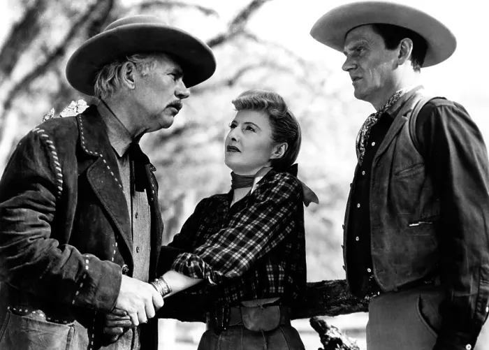 Framed Print : THE FURIES, Walter Huston, Barbara Stanwyck, Wendell Corey, 1950