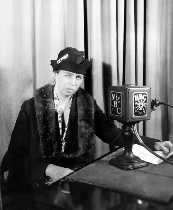 Framed Print : Future First Lady Eleanor Roosevelt, (1884-1962), at a radio broadcast, circa. 1930. Courtesy: CSU Archives / Everett Collection Framed Print : Future First Lady Eleanor Roosevelt, (1884-1962), at a radio broadcast, circa. 1930. Courtesy: CSU Archives / Everett Collection