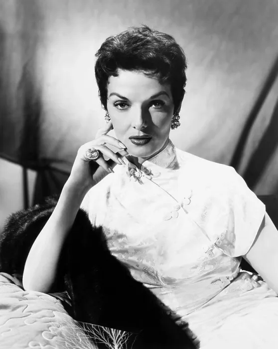 Framed Print : THE FUZZY PINK NIGHTGOWN, Jane Russell, 1957