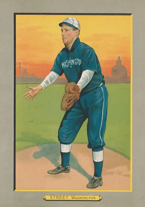 Framed Print : Gabby Street, played catcher with the Washington Senators from 1908-1911. In this role he mentored young pitcher, the champion Walter Johnson (BSLOC_2018_3_141) Framed Print : Gabby Street, played catcher with the Washington Senators from 1908-1911. In this role he mentored young pitcher, the champion Walter Johnson (BSLOC_2018_3_141)
