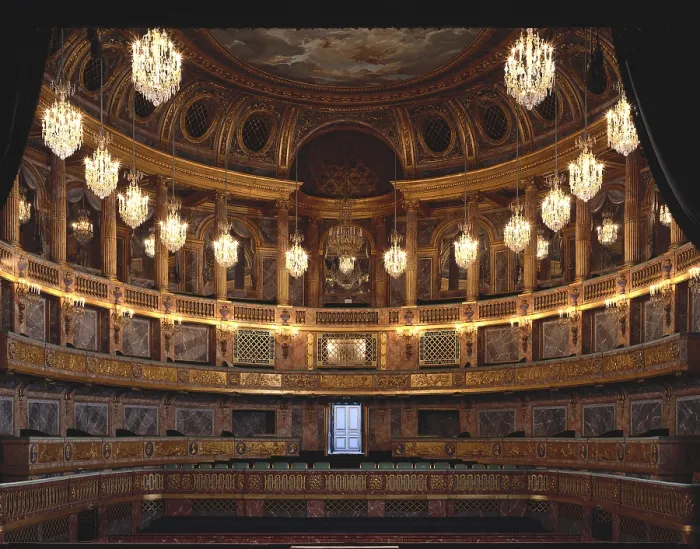 Framed Print : Gabriel, Ange-Jacques (1698-1782). Versailles Royal Opera. 1765 - 1770. FRANCE. Versailles. Palace of Versailles. Hall of the Opera. Rococo. Architecture