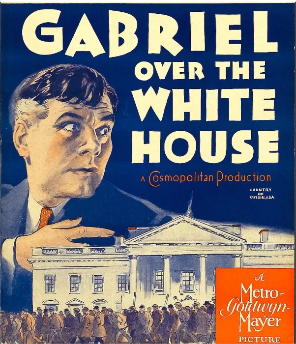 Framed Print : GABRIEL OVER THE WHITE HOUSE, Walter Huston on window card, 1933