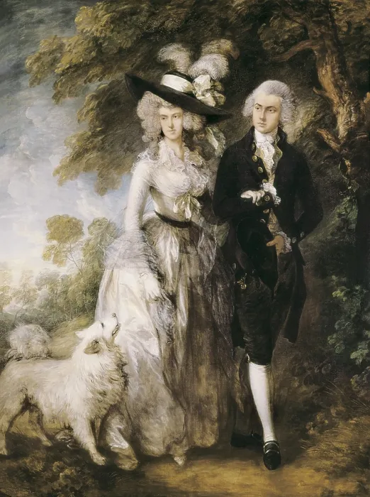 Framed Print : GAINSBOROUGH, Thomas (1727-1788). Mr and Mrs William Hallett ('The Morning Walk'). 1785