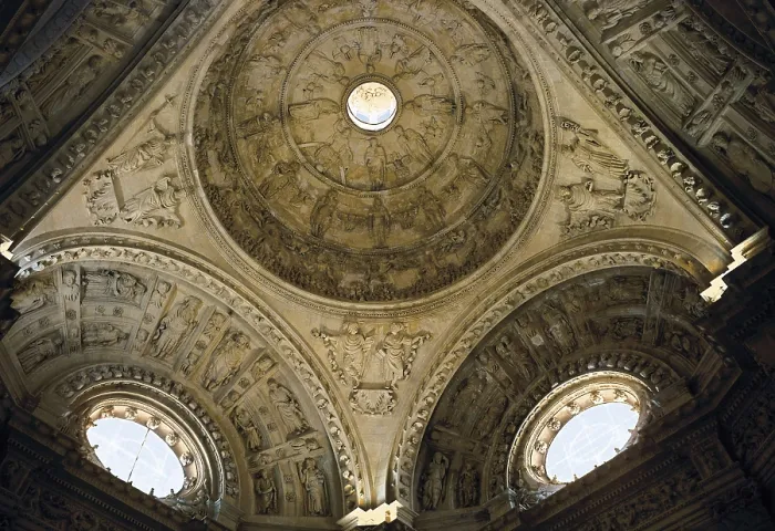 Framed Print : GAINZA, Martn (-1556); RIAO, Diego (1495-1534). Seville Cathedral. Main Sacristy. 1528-1543. SPAIN. Sevilla. Cathedral. Renaissance art. Plateresque. Architecture