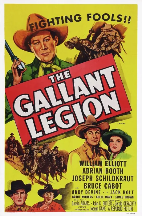 Framed Print : THE GALLANT LEGION, US poster art, top left: Bill Elliott, 1948