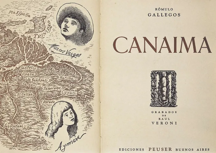 Framed Print : GALLEGOS, Rmulo (1884-1969). 'Canaima', novel from 1935. Edition carried out in Buenos Aires. SPAIN. Madrid Framed Print : GALLEGOS, Rmulo (1884-1969). 'Canaima', novel from 1935. Edition carried out in Buenos Aires. SPAIN. Madrid