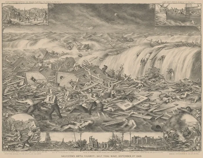 Framed Print : Galveston's Awful Calamity, Gulf Tidal Wave, September 8, 1900 Framed Print : Galveston's Awful Calamity, Gulf Tidal Wave, September 8, 1900