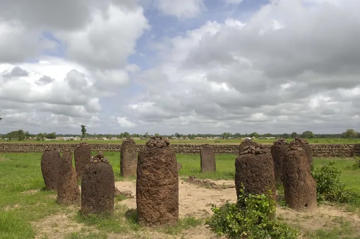 Framed Print : THE GAMBIA. Wassu. Stone circles. AISA / Everett Collection**US SALES ONLY**