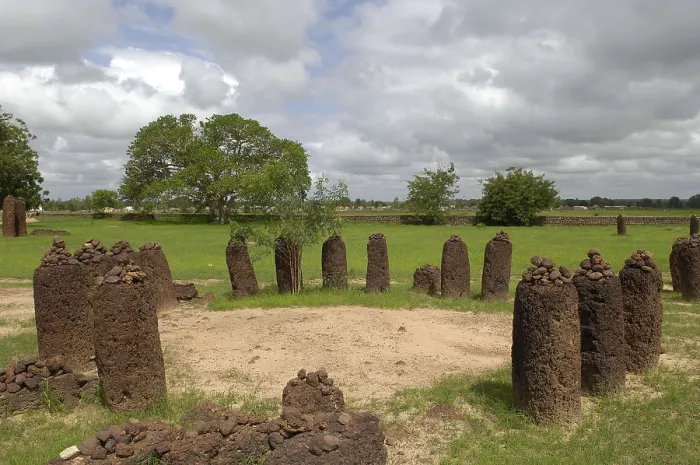 Framed Print : THE GAMBIA. Wassu. Stone circles. AISA / Everett Collection**US SALES ONLY**