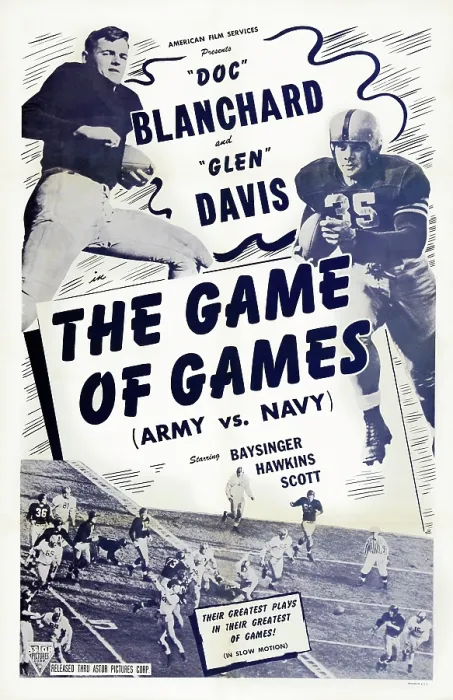 Framed Print : THE GAME OF GAMES, US poster art, from left: Felix Doc Blanchard, Glen Davis, 1940s Framed Print : THE GAME OF GAMES, US poster art, from left: Felix Doc Blanchard, Glen Davis, 1940s
