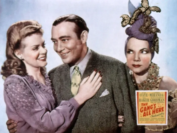 Framed Print : THE GANG'S ALL HERE, Alice Faye, Phil Baker, Carmen Miranda, 1943, TM and copyright 20th Century Fox Film Corp. All rights reserved  /  Courtesy: Everett Collection