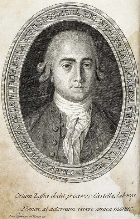 Framed Print : GARCIA DE LA HUERTA, Vicente (1734-1787). Poetic Works'. Title page. Etching. AISA / Everett Collection**US SALES ONLY**