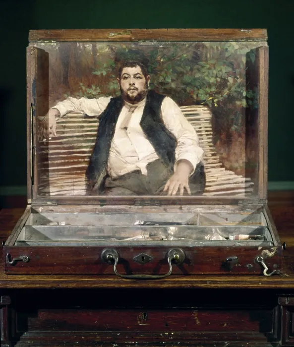 Framed Print : The Gardener of the Veil-Picard Family (Il giardiniere dei Veil-Picard), by Giovanni Boldini, 1898, 19th Century, oil on board, 28 x 48 cm - Italy, Emilia Romagna, Ferrara