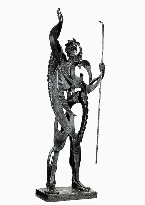 Framed Print : GARGALLO, Pablo (1881-1934). The Great Prophet. 1933. Sculpture on bronze. SPAIN. Madrid. Reina Sofia Art Centre National Museum. AISA / Everett Collection**US SALES ONLY** Framed Print : GARGALLO, Pablo (1881-1934). The Great Prophet. 1933. Sculpture on bronze. SPAIN. Madrid. Reina Sofia Art Centre National Museum. AISA / Everett Collection**US SALES ONLY**