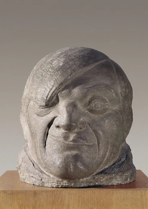 Framed Print : GARGALLO, Pablo (1881-1934). Pablo Picasso. 1913. Sculpture on rock. SPAIN. Barcelona. National Art Museum of Catalonia. AISA / Everett Collection**US SALES ONLY**