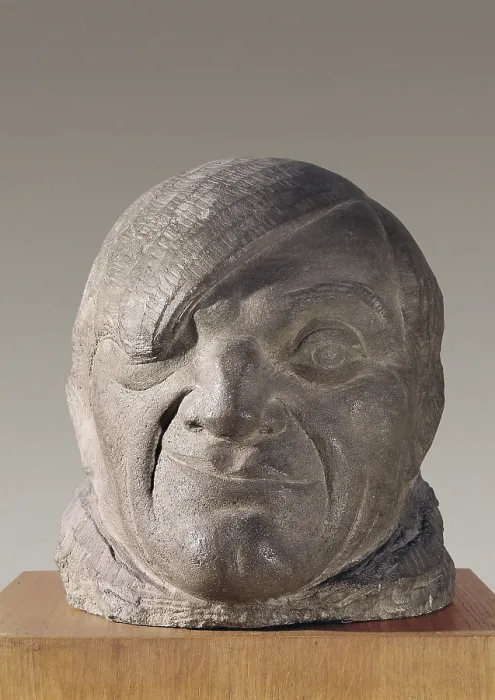 Framed Print : GARGALLO, Pablo (1881-1934). Pablo Picasso. 1913. Artistic avant-gardes. Sculpture on rock. SPAIN. Barcelona. National Art Museum of Catalonia