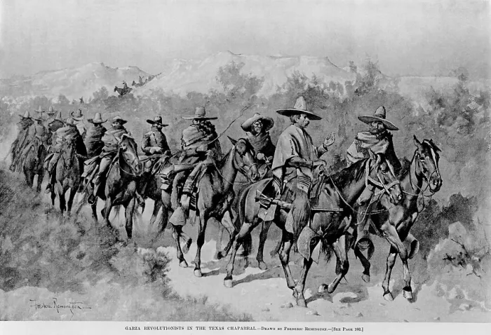 Framed Print : Garza revolutionists, lead by Catarino Garza, rose against Mexican dictator Porfirio Diaz, 1891