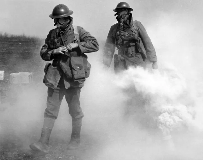 Framed Print : Gas masked soldier walk through an actual gas attack during training. Edgewood, Maryland. April 7, 1939. (CSU_ALPHA_1528) CSU Archives / Everett Collection Framed Print : Gas masked soldier walk through an actual gas attack during training. Edgewood, Maryland. April 7, 1939. (CSU_ALPHA_1528) CSU Archives / Everett Collection