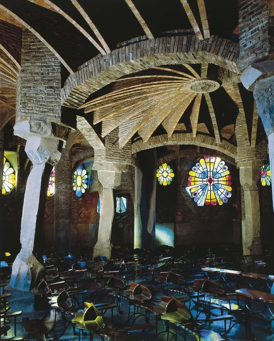 Framed Print : GAUDI i CORNET, Antoni (1852-1926). Colonia Gell. SPAIN. Santa Coloma de Cervell. Colonia Gell. Church crypt. Modernism. Architecture. AISA / Everett Collection**US SALES ONLY** Framed Print : GAUDI i CORNET, Antoni (1852-1926). Colonia Gell. SPAIN. Santa Coloma de Cervell. Colonia Gell. Church crypt. Modernism. Architecture. AISA / Everett Collection**US SALES ONLY**