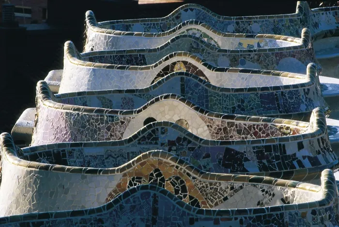 Framed Print : GAUDI i CORNET, Antoni (1852-1926). Park Gell. 1900-1914. SPAIN. CATALONIA. Barcelona. Park Gell Framed Print : GAUDI i CORNET, Antoni (1852-1926). Park Gell. 1900-1914. SPAIN. CATALONIA. Barcelona. Park Gell