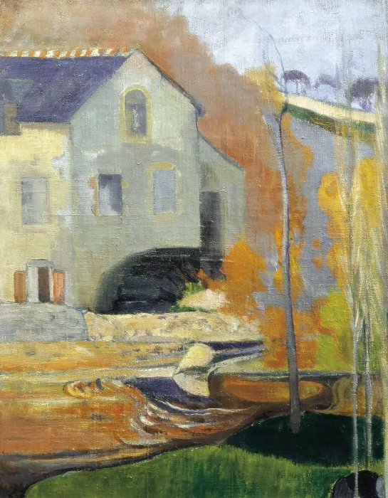 Framed Print : GAUGUIN, Paul (1848-1903). Brittany Landscape: the David Mill. 1894. Left detail. Symbolism. Pont-Aven school. Oil on canvas. FRANCE. Paris. Muse d'Orsay (Orsay Museum) Framed Print : GAUGUIN, Paul (1848-1903). Brittany Landscape: the David Mill. 1894. Left detail. Symbolism. Pont-Aven school. Oil on canvas. FRANCE. Paris. Muse d'Orsay (Orsay Museum)