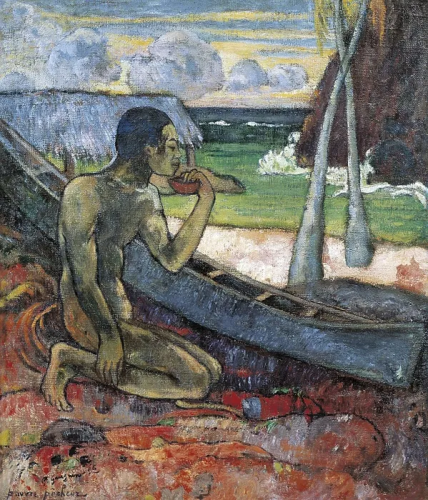 Framed Print : GAUGUIN, Paul (1848-1903). The Poor Fisherman. 1896. Post-Impressionism. Oil on canvas. BRAZIL. Sao Paulo. Sao Paulo Museum of Art. AISA / Everett Collection**US SALES ONLY** Framed Print : GAUGUIN, Paul (1848-1903). The Poor Fisherman. 1896. Post-Impressionism. Oil on canvas. BRAZIL. Sao Paulo. Sao Paulo Museum of Art. AISA / Everett Collection**US SALES ONLY**