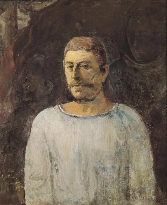 Framed Print : GAUGUIN, Paul (1848-1903). Self-portrait, close to Golgotha. 1896. Post-Impressionism. Oil on canvas. BRAZIL. Sao Paulo. Sao Paulo Museum of Art Framed Print : GAUGUIN, Paul (1848-1903). Self-portrait, close to Golgotha. 1896. Post-Impressionism. Oil on canvas. BRAZIL. Sao Paulo. Sao Paulo Museum of Art