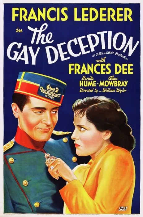 Framed Print : THE GAY DECEPTION, l-r: Francis Lederer, Frances Dee on poster art, 1935, TM and Copyright 20th Century Fox Film Corp. All rights reserved. / courtesy Everett Collection