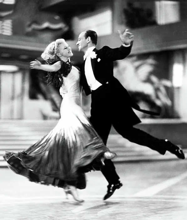 Framed Print : THE GAY DIVORCEE, l-r: Ginger Rogers, Fred Astaire, 1934