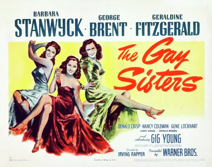 Framed Print : THE GAY SISTERS, US poster art, from left: Nancy Coleman, Barbara Stanwyck, Geraldine Fitzgerald, 1942 Framed Print : THE GAY SISTERS, US poster art, from left: Nancy Coleman, Barbara Stanwyck, Geraldine Fitzgerald, 1942