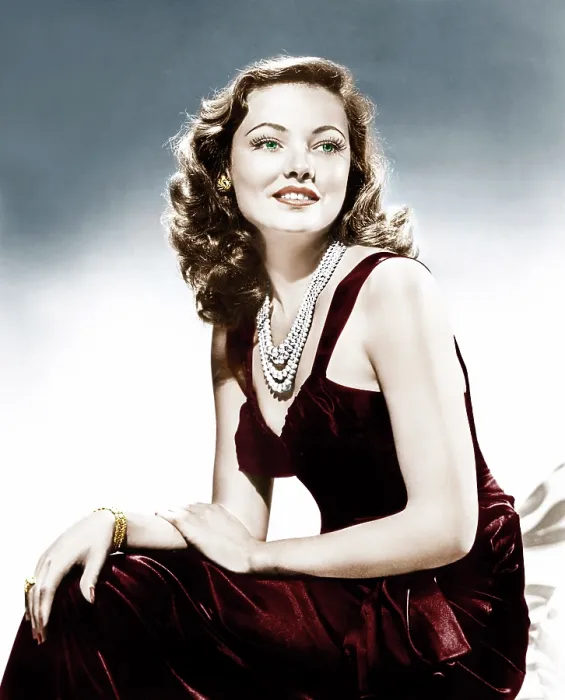 Framed Print : Gene Tierney, ca. mid-1940s Framed Print : Gene Tierney, ca. mid-1940s