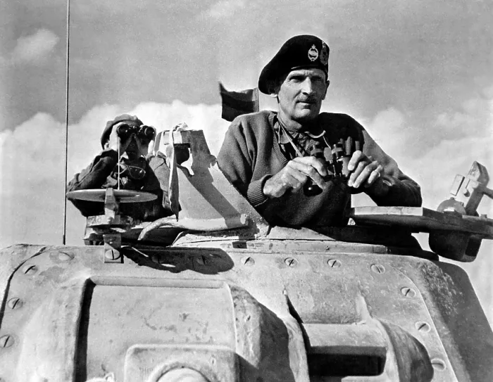 Framed Print : General Bernard Montgomery in his Grant tank in North Africa, Nov. 1942. The British advance toward Tripoli captured the last Italian occupied port on Jan. 23, 1943 Framed Print : General Bernard Montgomery in his Grant tank in North Africa, Nov. 1942. The British advance toward Tripoli captured the last Italian occupied port on Jan. 23, 1943