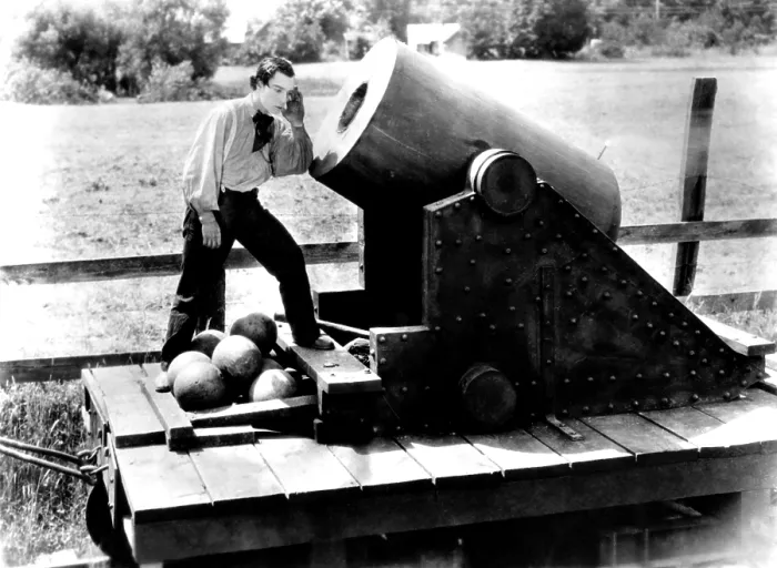 Framed Print : THE GENERAL, Buster Keaton, 1927 Framed Print : THE GENERAL, Buster Keaton, 1927